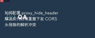 如何配置 proxy_hide_header 解决反代后端重复下发 cors 头导致的解析冲突