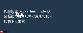 如何配置 proxy_limit_rate 限制负载均衡器从特定后端读取响应的下行带宽