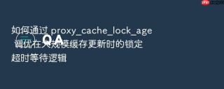 如何通过 proxy_cache_lock_age 调优在大规模缓存更新时的锁定超时等待逻辑