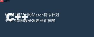 如何利用SSH的Match指令针对不同内网网段分发差异化权限