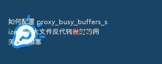 如何配置 proxy_busy_buffers_size 解决大文件反代转发时的网关处理阻塞