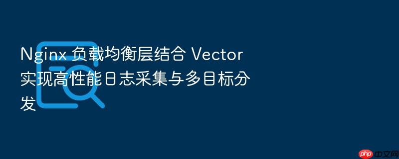 nginx 负载均衡层结合 vector 实现高性能日志采集与多目标分发