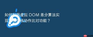 如何利用虚拟 dom 差分算法实现文档在线协作比对功能？