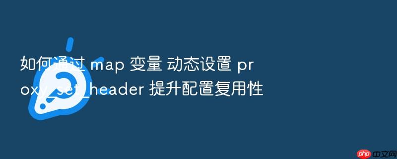 如何通过 map 变量 动态设置 proxy_set_header 提升配置复用性