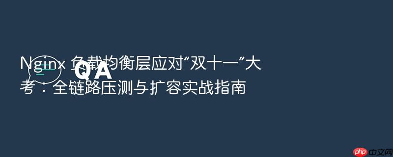 nginx 负载均衡层应对“双十一”大考:全链路压测与扩容实战指南