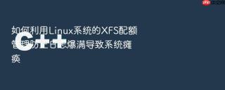 如何利用linux系统的xfs配额管理防止日志爆满导致系统瘫痪