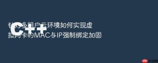 针对多租户云环境如何实现虚拟网卡的mac与ip强制绑定加固