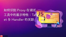 如何识别 proxy 在调试工具中的展示特性:target 与 handler 的关联