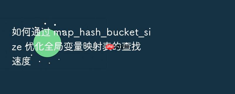 如何通过 map_hash_bucket_size 优化全局变量映射表的查找速度