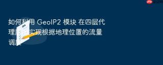 如何利用 GeoIP2 模块 在四层代理层面实现根据地理位置的流量调度