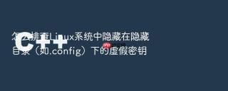 怎么排查linux系统中隐藏在隐藏目录（如.config）下的虚假密钥