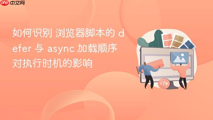 如何识别 浏览器脚本的 defer 与 async 加载顺序 对执行时机的影响