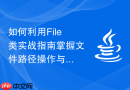如何利用File类实战指南掌握文件路径操作与系统属性访问核心逻辑