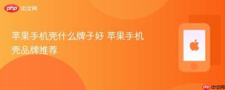 苹果手机壳什么牌子好 苹果手机壳品牌推荐