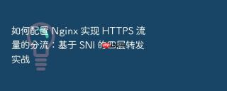 如何配置 nginx 实现 https 流量的分流:基于 sni 的四层转发实战