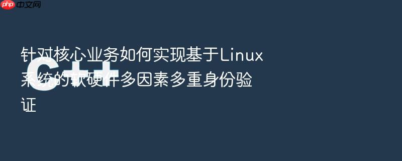 针对核心业务如何实现基于linux系统的软硬件多因素多重身份验证