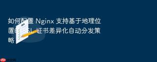 如何配置 Nginx 支持基于地理位置的 SSL 证书差异化自动分发策略