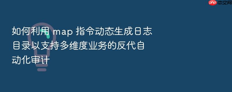 如何利用 map 指令动态生成日志目录以支持多维度业务的反代自动化审计