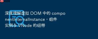 深度理解虚拟 dom 中的 componentinternalinstance，组件实例与 vnode 的纽带