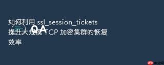 如何利用 ssl_session_tickets 提升大规模 tcp 加密集群的恢复效率