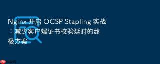 nginx 开启 ocsp stapling 实战:减少客户端证书校验延时的终极方案