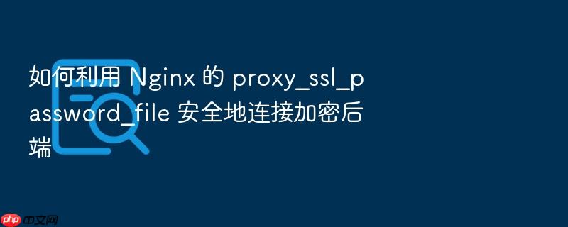 如何利用 nginx 的 proxy_ssl_password_file 安全地连接加密后端