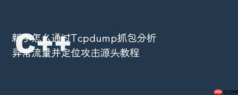 新手怎么通过tcpdump抓包分析异常流量并定位攻击源头教程