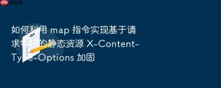 如何利用 map 指令实现基于请求特征的静态资源 x-content-type-options 加固
