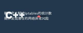 新手怎么解读iptables的统计数据并发现潜在的网络异常风险