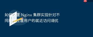 如何配置 Nginx 集群实现针对不同地理位置用户的就近访问调优