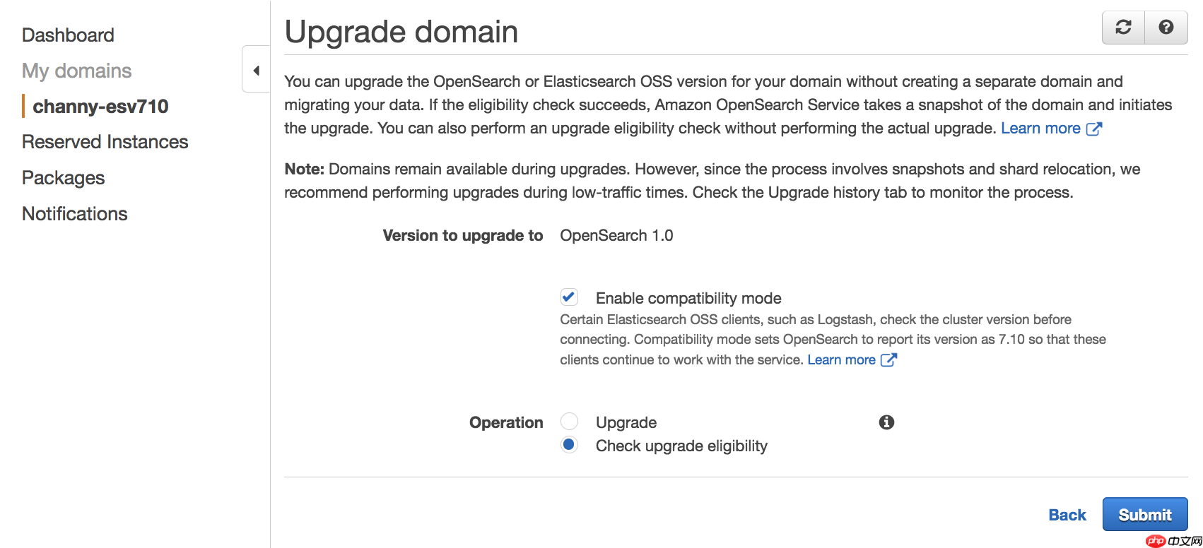 Amazon Elasticsearch Service 现更名为 Amazon OpenSearch Service 并支持 OpenSearch 1.0 - php中文网