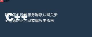 新手怎么设置服务器默认网关安全过滤防止内网欺骗攻击指南
