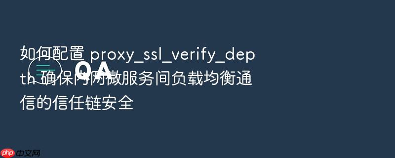 如何配置 proxy_ssl_verify_depth 确保内网微服务间负载均衡通信的信任链安全