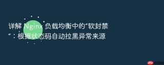 详解 nginx 负载均衡中的“软封禁”:根据状态码自动拉黑异常来源