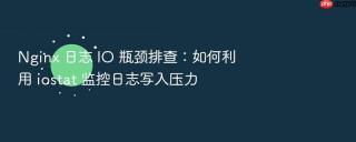 nginx 日志 io 瓶颈排查:如何利用 iostat 监控日志写入压力