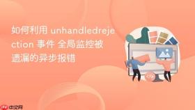 如何利用 unhandledrejection 事件 全局监控被遗漏的异步报错