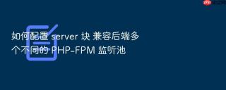 如何配置 server 块 兼容后端多个不同的 php-fpm 监听池