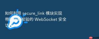 如何利用 secure_link 模块实现带时间戳校验的 websocket 安全访问