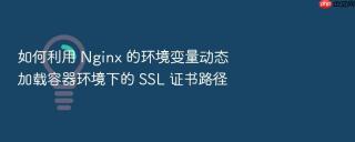 如何利用 nginx 的环境变量动态加载容器环境下的 ssl 证书路径