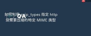 如何利用 gzip_types 指定 http 块需要压缩的特定 mime 类型