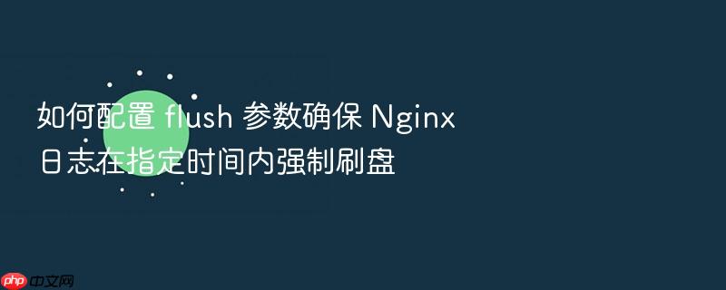 如何配置 flush 参数确保 nginx 日志在指定时间内强制刷盘