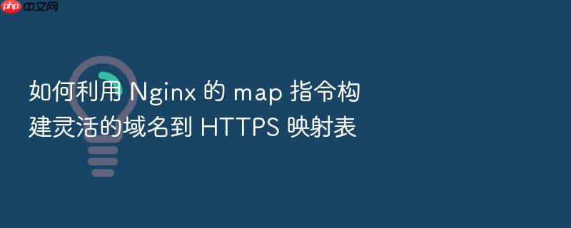 如何利用 nginx 的 map 指令构建灵活的域名到 https 映射表