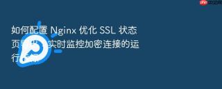 如何配置 nginx 优化 ssl 状态页导出：实时监控加密连接的运行指标