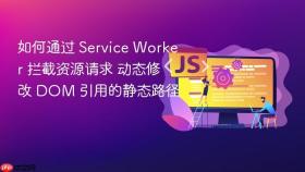 如何通过 service worker 拦截资源请求 动态修改 dom 引用的静态路径