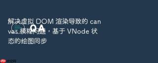 解决虚拟 dom 渲染导致的 canvas 模糊问题，基于 vnode 状态的绘图同步