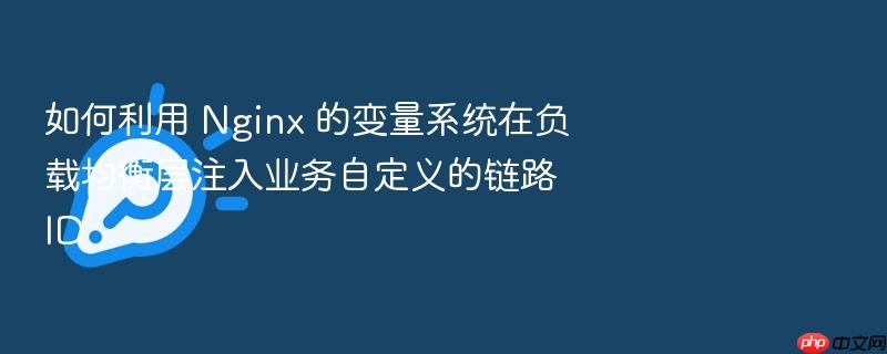 如何利用 nginx 的变量系统在负载均衡层注入业务自定义的链路 id