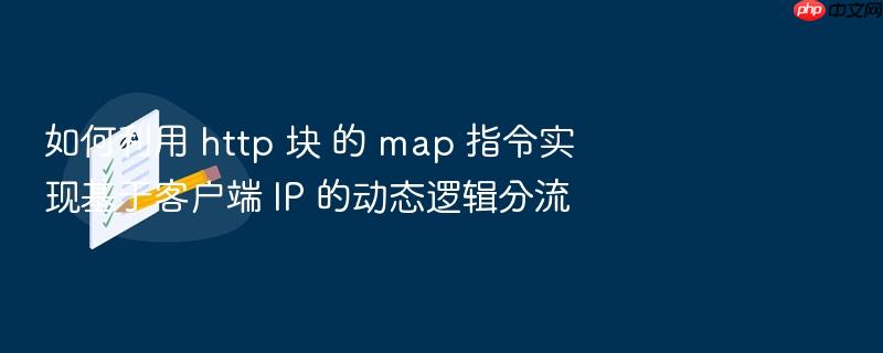 如何利用 http 块 的 map 指令实现基于客户端 ip 的动态逻辑分流