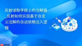 反射读取字段上的注解值_反射如何实现基于自定义注解的自动依赖注入逻辑