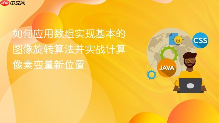 如何应用数组实现基本的图像旋转算法并实战计算像素变量新位置