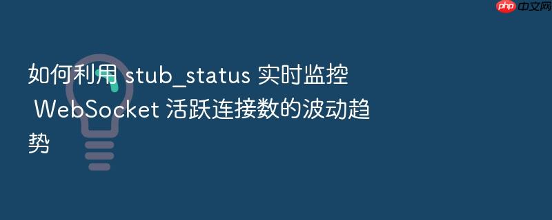 如何利用 stub_status 实时监控 websocket 活跃连接数的波动趋势
